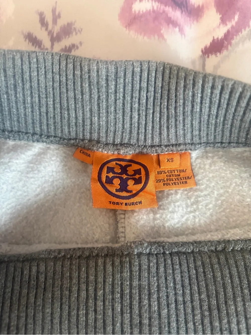 TORY BURCH | Gray Sweatpants with Drawstring